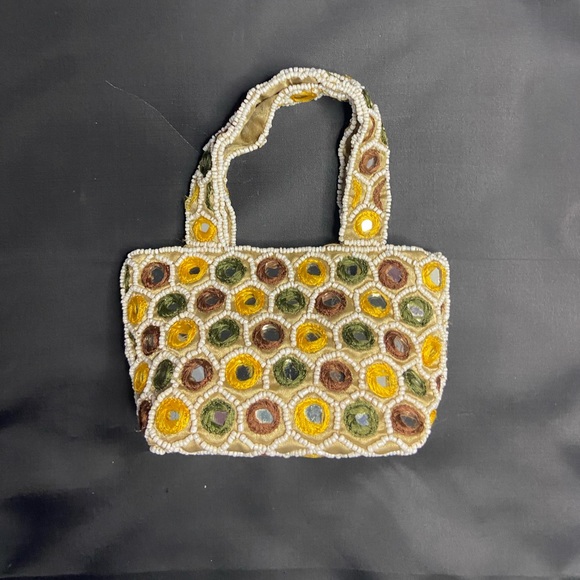 Moyna beaded microbag with mirror mosaic design - Picture 2 of 7